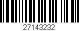 Código de barras (EAN, GTIN, SKU, ISBN): '27143232'