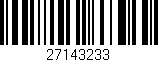 Código de barras (EAN, GTIN, SKU, ISBN): '27143233'