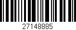 Código de barras (EAN, GTIN, SKU, ISBN): '27148885'