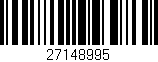 Código de barras (EAN, GTIN, SKU, ISBN): '27148995'
