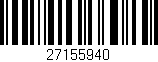Código de barras (EAN, GTIN, SKU, ISBN): '27155940'