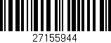Código de barras (EAN, GTIN, SKU, ISBN): '27155944'