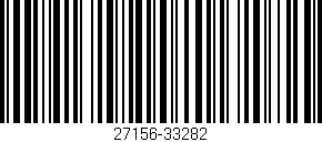 Código de barras (EAN, GTIN, SKU, ISBN): '27156-33282'