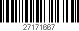 Código de barras (EAN, GTIN, SKU, ISBN): '27171667'