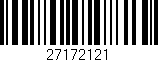 Código de barras (EAN, GTIN, SKU, ISBN): '27172121'