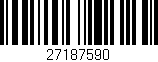 Código de barras (EAN, GTIN, SKU, ISBN): '27187590'