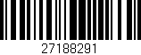 Código de barras (EAN, GTIN, SKU, ISBN): '27188291'