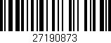 Código de barras (EAN, GTIN, SKU, ISBN): '27190873'
