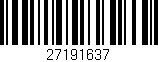 Código de barras (EAN, GTIN, SKU, ISBN): '27191637'