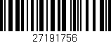 Código de barras (EAN, GTIN, SKU, ISBN): '27191756'