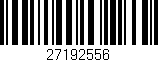 Código de barras (EAN, GTIN, SKU, ISBN): '27192556'