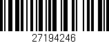 Código de barras (EAN, GTIN, SKU, ISBN): '27194246'