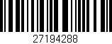 Código de barras (EAN, GTIN, SKU, ISBN): '27194288'