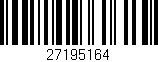 Código de barras (EAN, GTIN, SKU, ISBN): '27195164'
