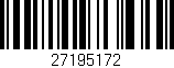 Código de barras (EAN, GTIN, SKU, ISBN): '27195172'