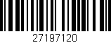 Código de barras (EAN, GTIN, SKU, ISBN): '27197120'