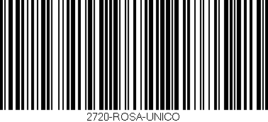 Código de barras (EAN, GTIN, SKU, ISBN): '2720-ROSA-UNICO'