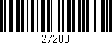 Código de barras (EAN, GTIN, SKU, ISBN): '27200'