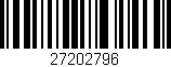 Código de barras (EAN, GTIN, SKU, ISBN): '27202796'