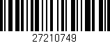 Código de barras (EAN, GTIN, SKU, ISBN): '27210749'