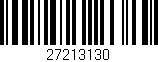 Código de barras (EAN, GTIN, SKU, ISBN): '27213130'