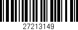 Código de barras (EAN, GTIN, SKU, ISBN): '27213149'
