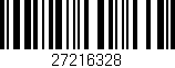 Código de barras (EAN, GTIN, SKU, ISBN): '27216328'
