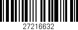 Código de barras (EAN, GTIN, SKU, ISBN): '27216632'