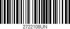 Código de barras (EAN, GTIN, SKU, ISBN): '2722108UN'