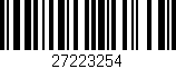 Código de barras (EAN, GTIN, SKU, ISBN): '27223254'