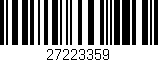 Código de barras (EAN, GTIN, SKU, ISBN): '27223359'