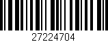 Código de barras (EAN, GTIN, SKU, ISBN): '27224704'