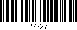 Código de barras (EAN, GTIN, SKU, ISBN): '27227'