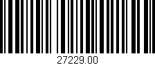 Código de barras (EAN, GTIN, SKU, ISBN): '27229.00'