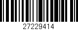 Código de barras (EAN, GTIN, SKU, ISBN): '27229414'
