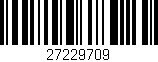 Código de barras (EAN, GTIN, SKU, ISBN): '27229709'