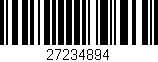Código de barras (EAN, GTIN, SKU, ISBN): '27234894'