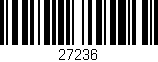 Código de barras (EAN, GTIN, SKU, ISBN): '27236'