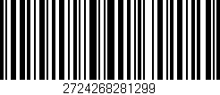Código de barras (EAN, GTIN, SKU, ISBN): '2724268281299'