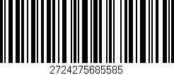 Código de barras (EAN, GTIN, SKU, ISBN): '2724275685585'