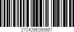 Código de barras (EAN, GTIN, SKU, ISBN): '2724286260887'
