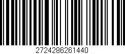 Código de barras (EAN, GTIN, SKU, ISBN): '2724286261440'
