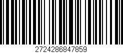 Código de barras (EAN, GTIN, SKU, ISBN): '2724286847859'