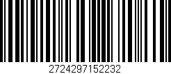 Código de barras (EAN, GTIN, SKU, ISBN): '2724297152232'
