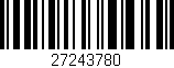 Código de barras (EAN, GTIN, SKU, ISBN): '27243780'
