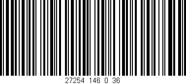 Código de barras (EAN, GTIN, SKU, ISBN): '27254_146_0_36'