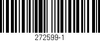 Código de barras (EAN, GTIN, SKU, ISBN): '272599-1'