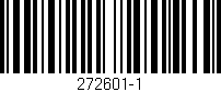 Código de barras (EAN, GTIN, SKU, ISBN): '272601-1'