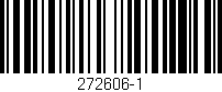 Código de barras (EAN, GTIN, SKU, ISBN): '272606-1'
