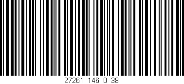 Código de barras (EAN, GTIN, SKU, ISBN): '27261_146_0_38'